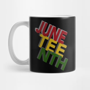 Juneteenth 3D Stacked Design Mug